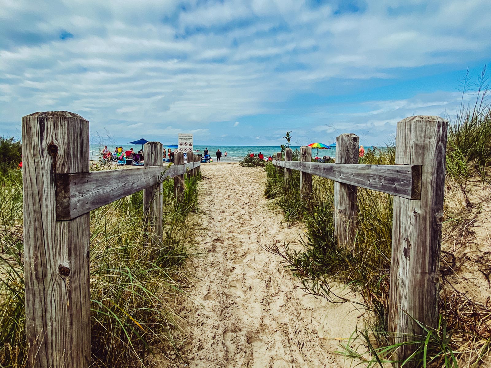 Access to Sauble Beach, the second longest fresh water beach in the world